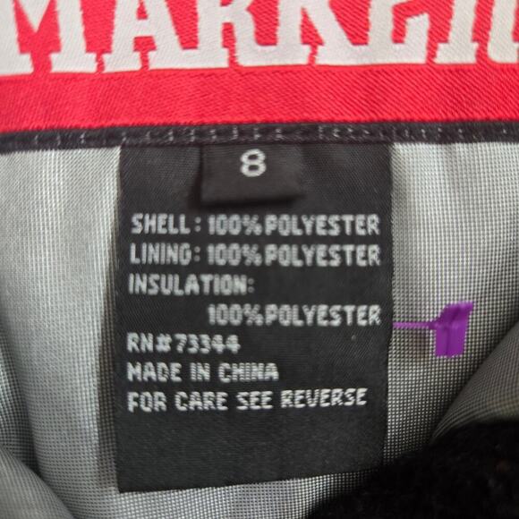 Marker Vintage Y2K Red Ski Jacket Size 8 Winter Coat Insulated Waterproof - Picture 9 of 12